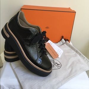 HERMÉS Polo platform sneakers size 38 *NEW*